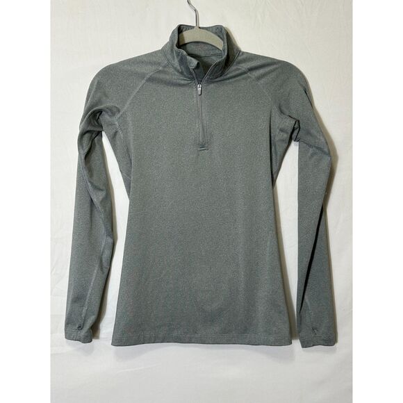Nike Pro Combat Womens Dri-Fit Athletic 1/4 Zip Pullover Top Size XS Thumb Holes - Picture 1 of 4